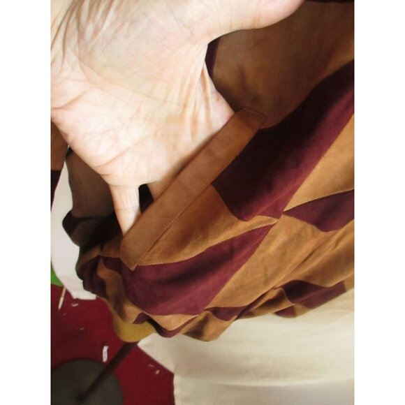 Vintage Men's 1970's Suede Pullover Sweater Shirt XL/2XL Indy Mod Leather Rarest - Picture 3 of 8